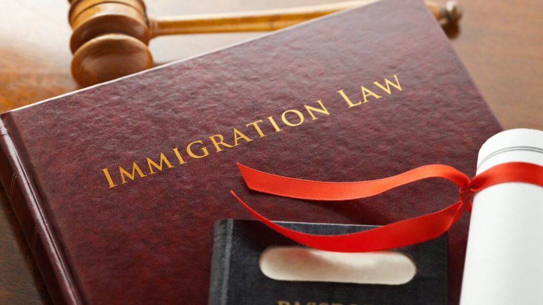 A law guide book of an immigration lawyer